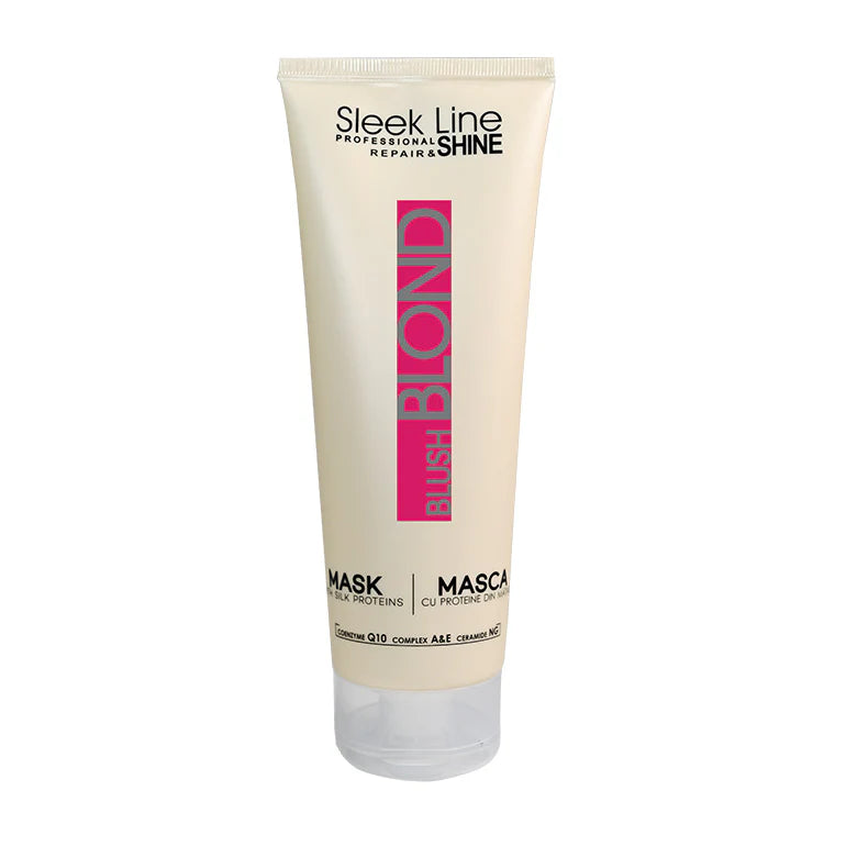 SLEEK LINE - Masca BLOND BLUSH - contine pigment neutralizant roz, 250ml