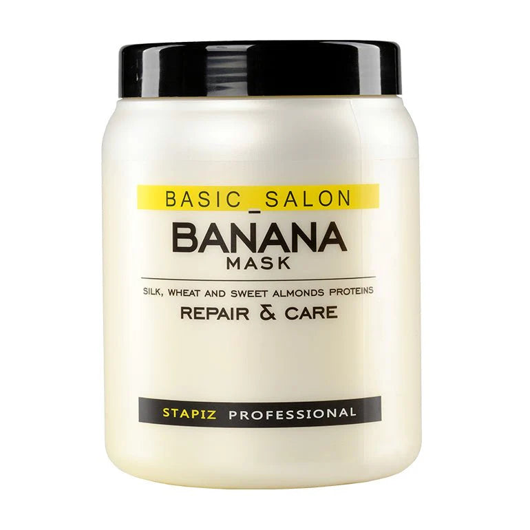 Basic Salon-Masca par cu proteine din grau si Banane-regeneratoare 1000ml