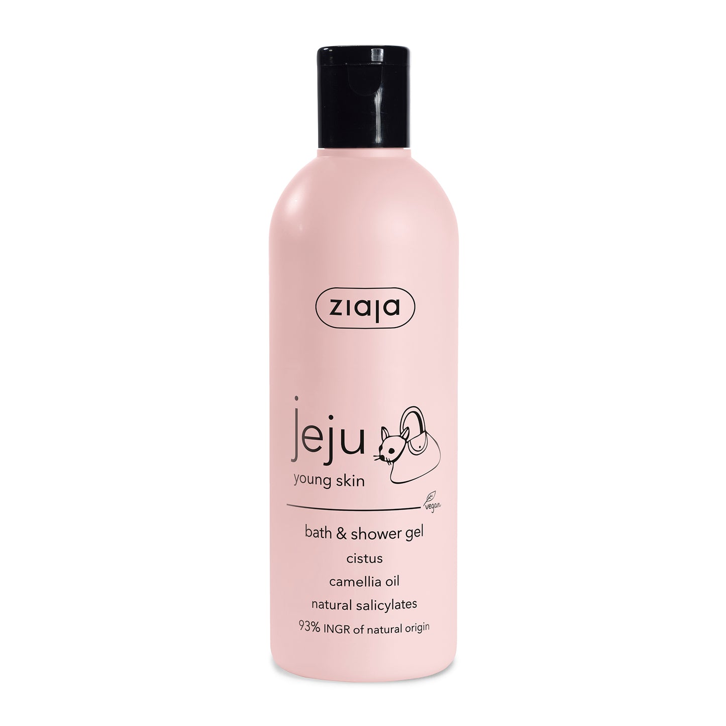Ziaja Jeju Pink - Gel pentru baie si dus, 300 ml