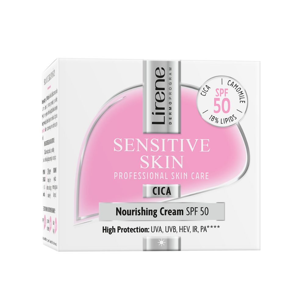 Lirene Sensitive Skin-Crema hranitoare SPF50 50ml