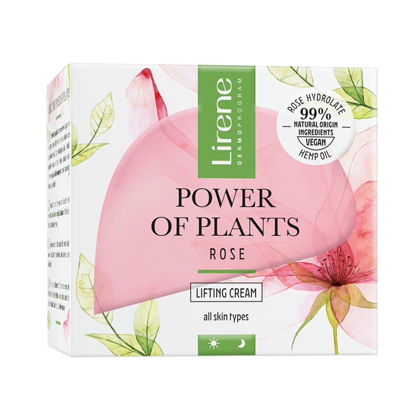Lirene Power of Plants-Trandafir-Crema cu efect de lifting pentru zi si noapte 50ml
