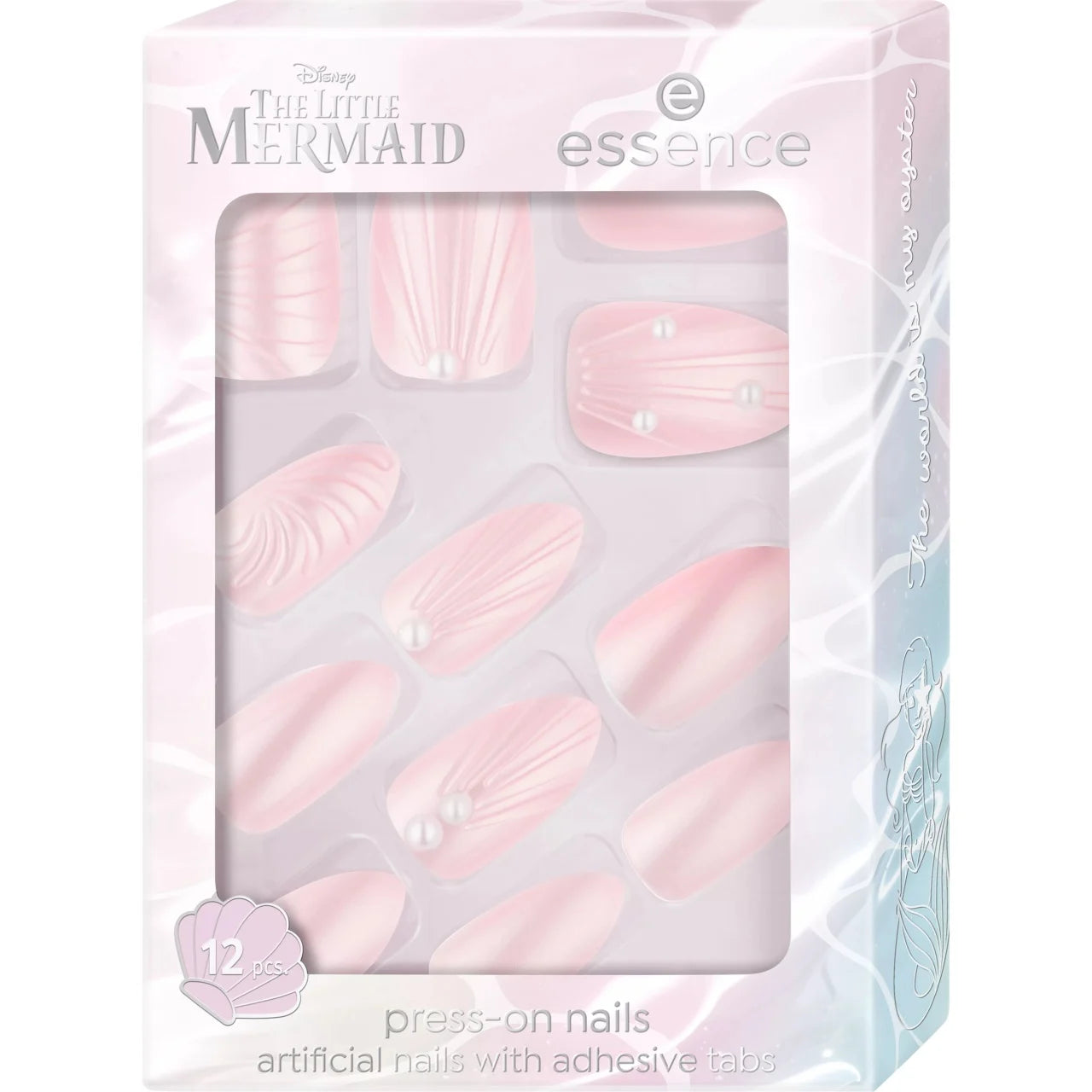 essence - Disney THE LITTLE MERMAID Press-on nails 01 - Pearl Of The Sea