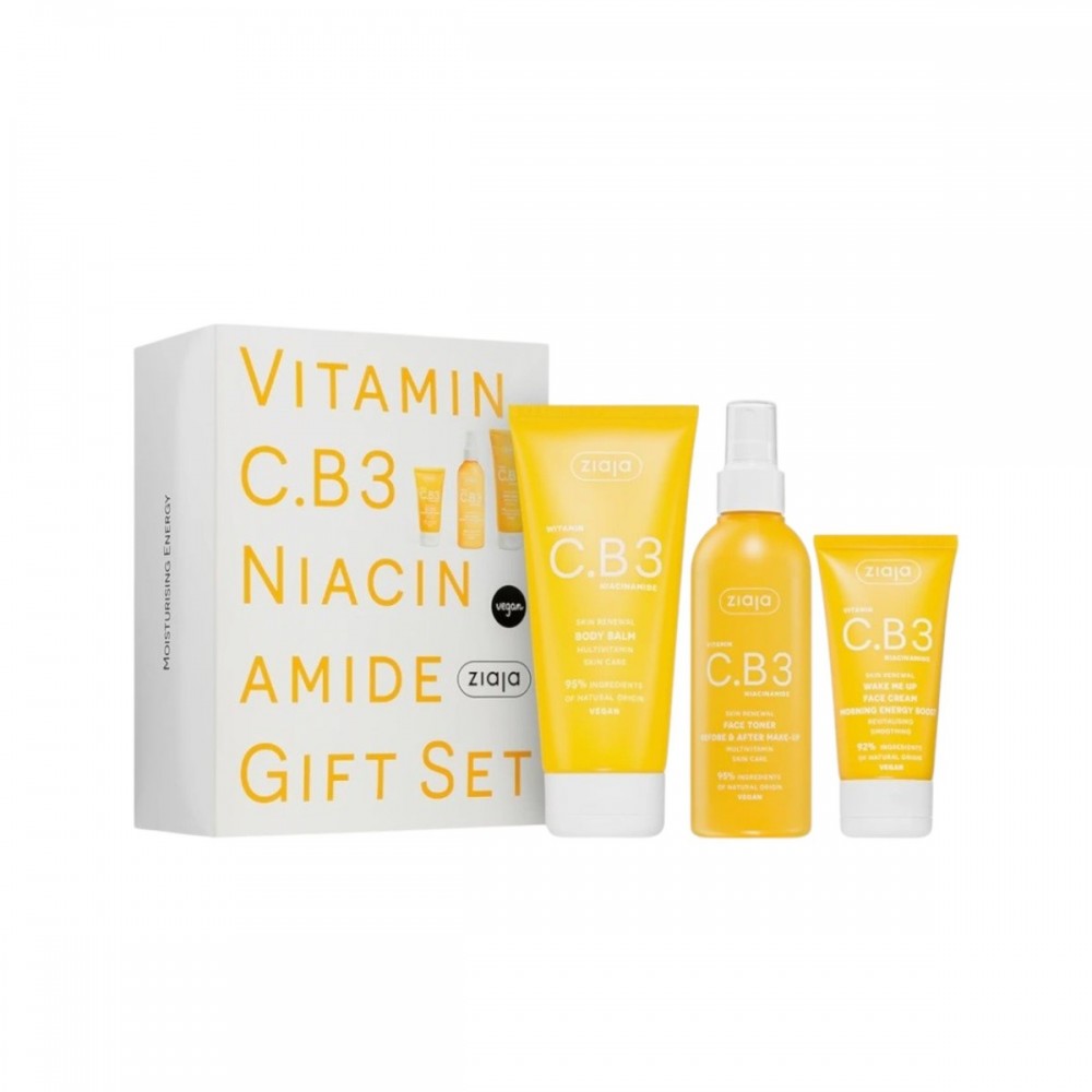 Set Ziaja Vit.C B3 Niacinamida-balsam+crema+tonic