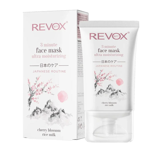 Revox Japanese Ritual 3 Minute Ultra Moisturizing Face Mask 30ml