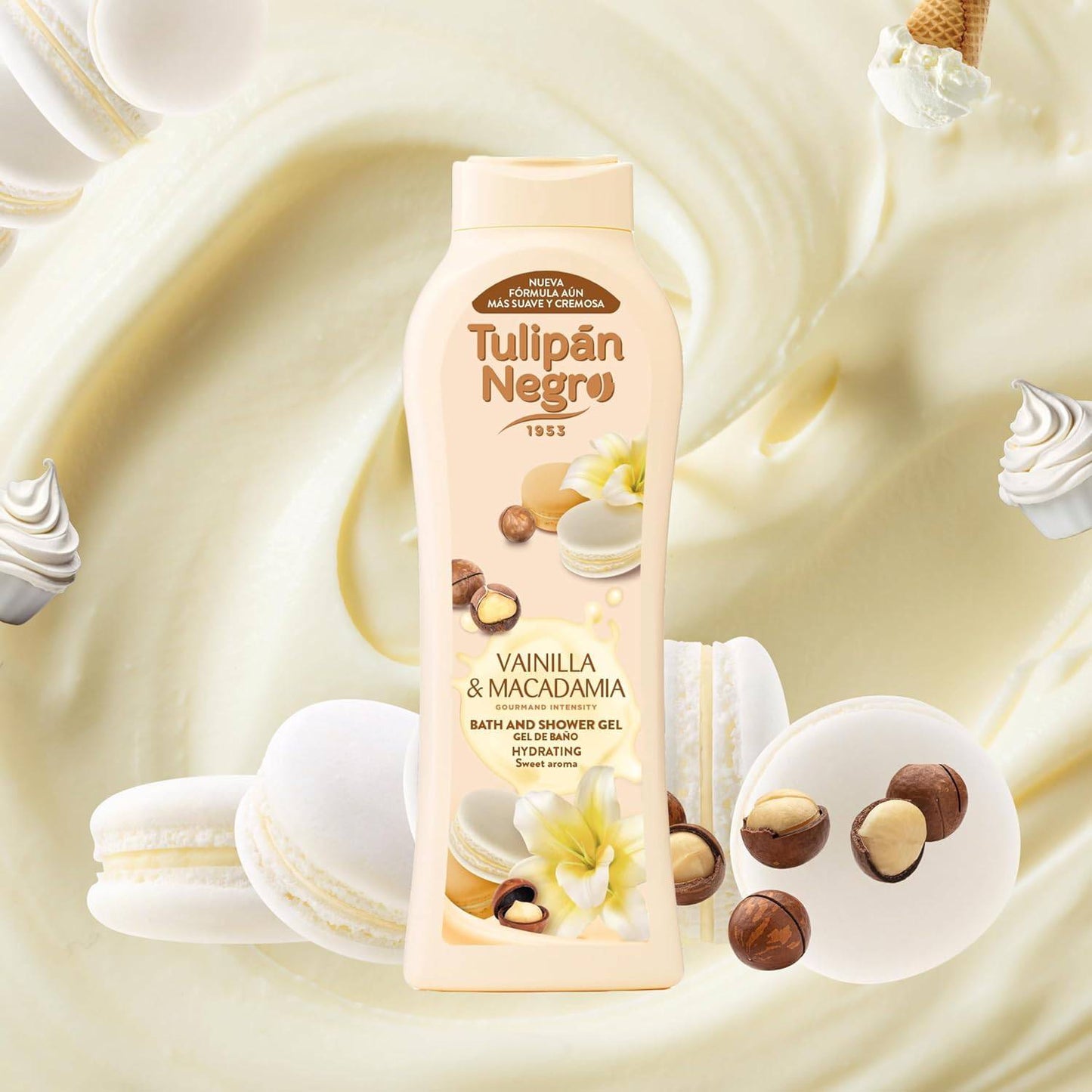 Tulipan Gel Dus 650ml Vanilla&Macadamia