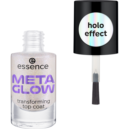 essence META GLOW transforming top coat, 8ml