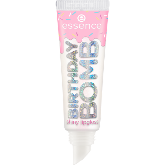 essence BIRTHDAY BOMB shiny lipgloss 01, 10 ml