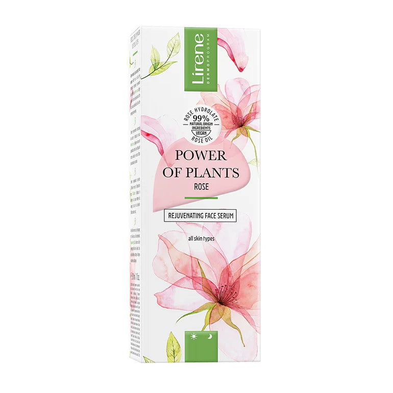 LIRENE POWER OF PLANTS - TRANDAFIR - Ser facial cu efect de lifting instant, 30ml