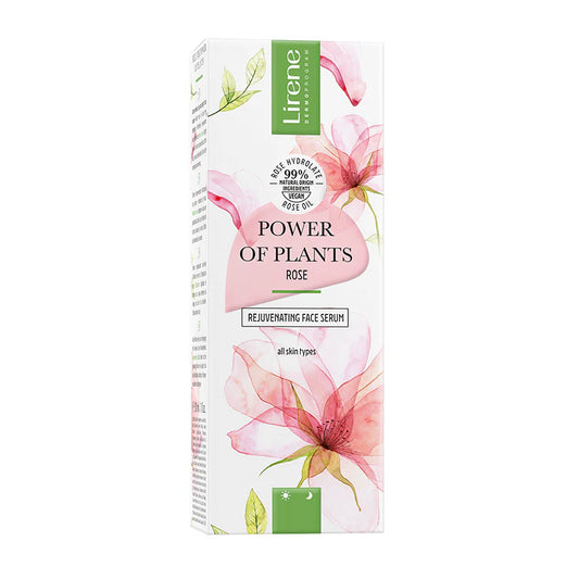 LIRENE POWER OF PLANTS - TRANDAFIR - Ser facial cu efect de lifting instant, 30ml
