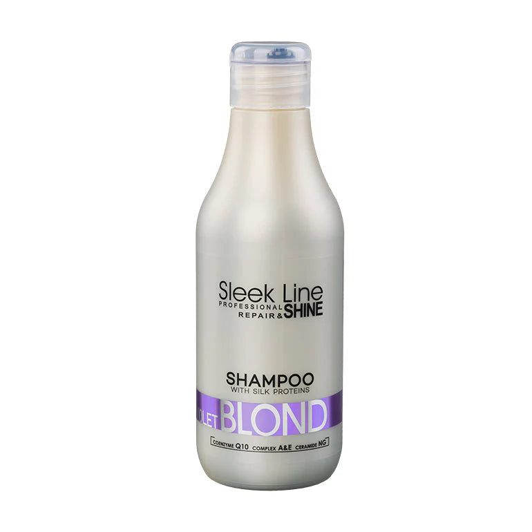 SLEEK LINE - Sampon VIOLET BLOND - contine pigment neutralizant violet, 300ml