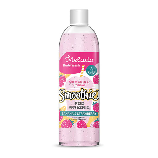Melado - Gel de dus Smoothie - Capsuni si banana, 500ml
