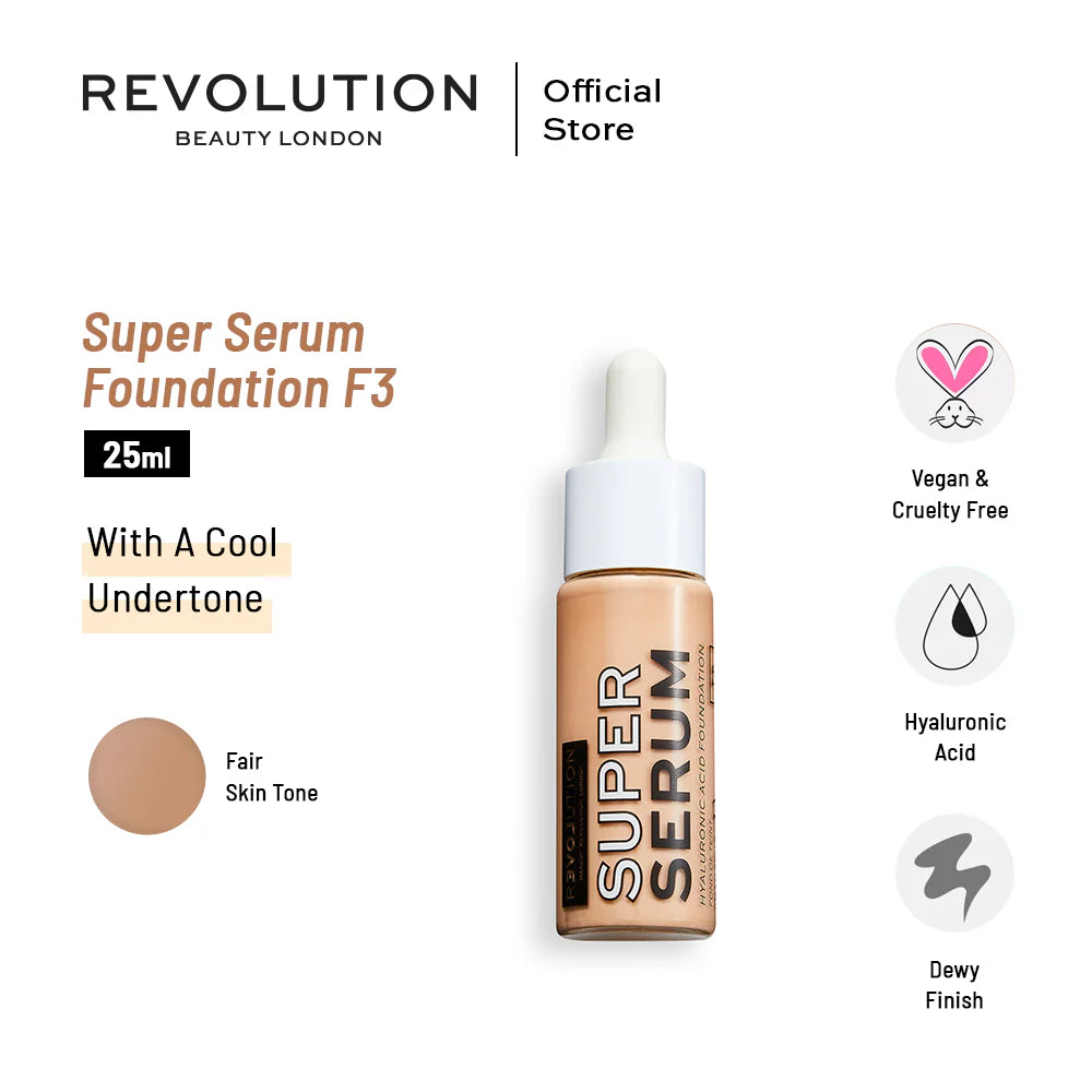 Revolution Relove Super Serum Foundation F2, 25 ml