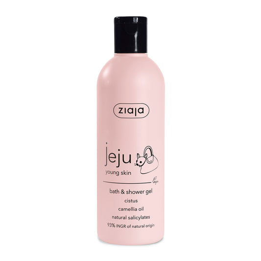 Ziaja Jeju Pink - Gel pentru baie si dus, 300 ml