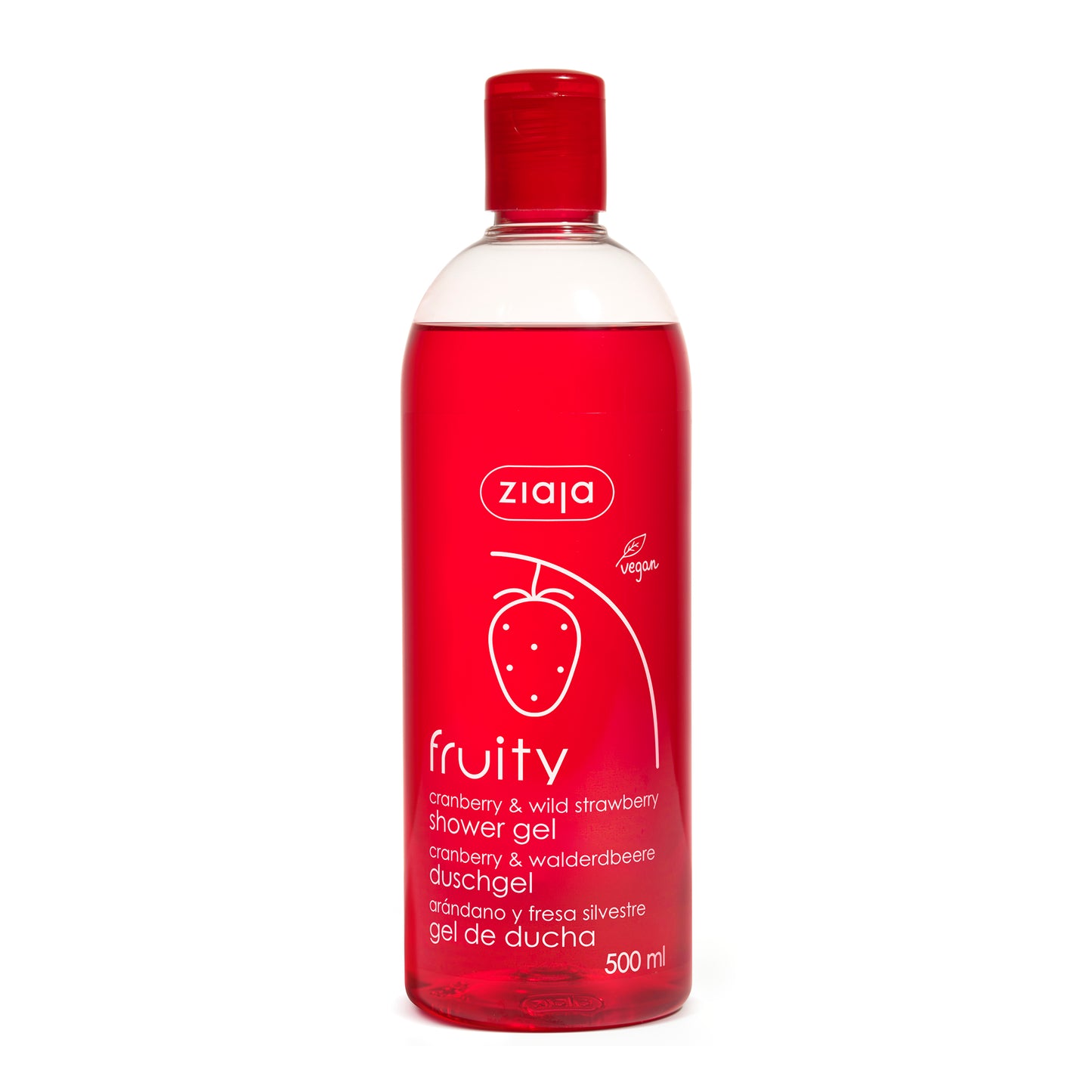 Ziaja Fruity - Gel de dus merisoare si capsuni salbatice, 500 ml