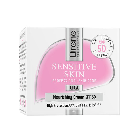 Lirene Sensitive Skin-Crema hranitoare SPF50 50ml