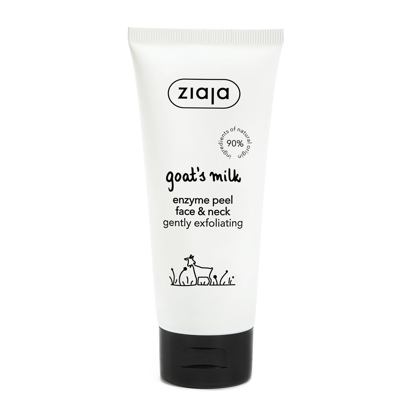 Ziaja Goat's Milk - Peeling cu enzime pentru fata si gat, 75 ml