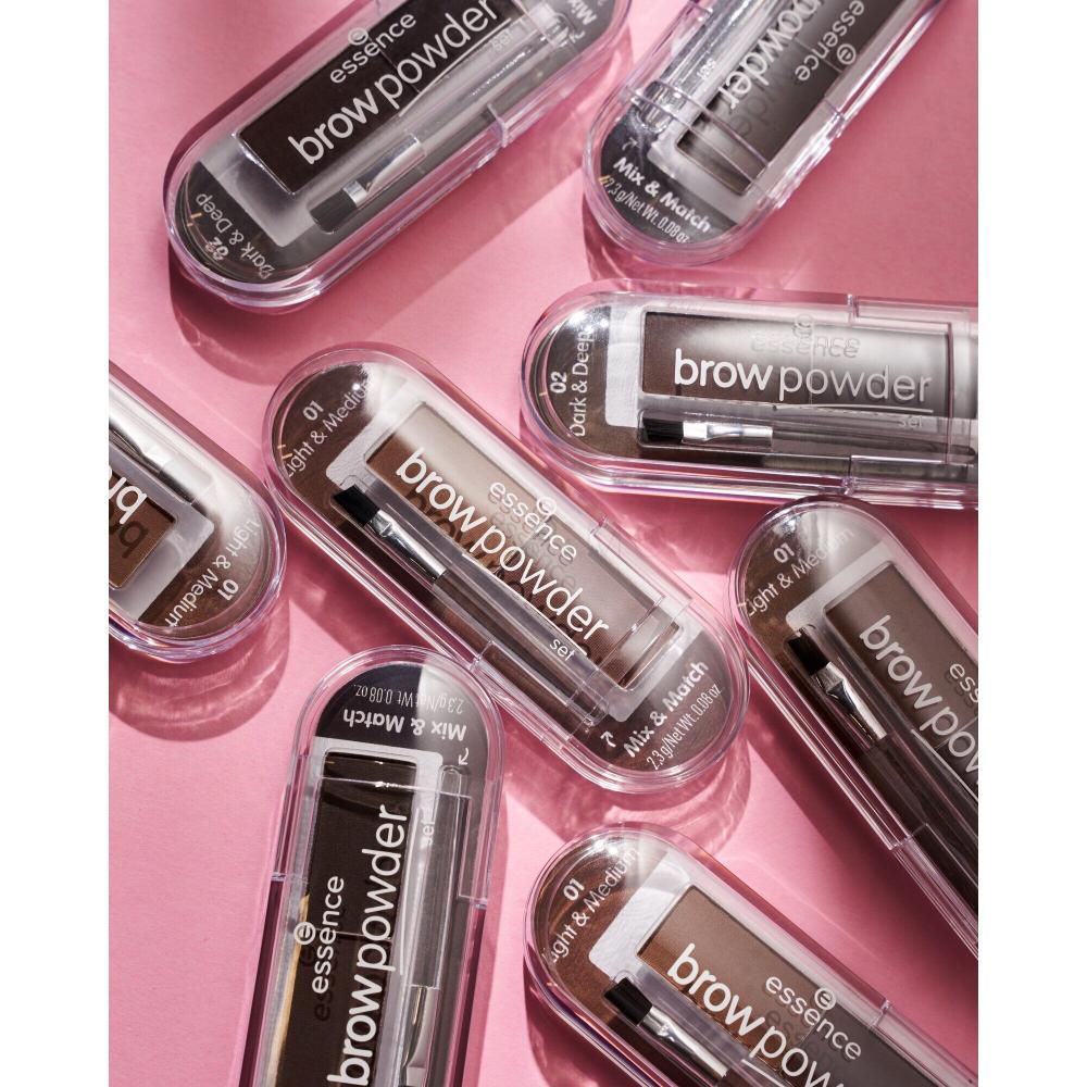 essence brow powder set 01, 2.3g