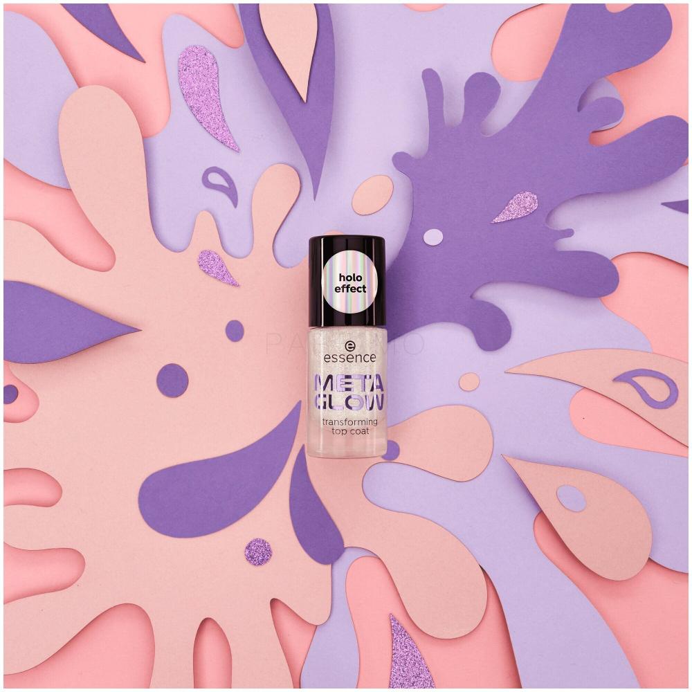 essence META GLOW transforming top coat, 8ml