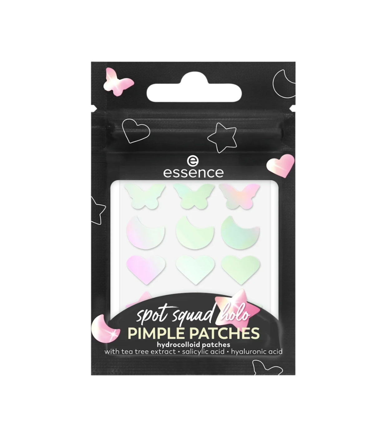 essence - Plasturi pentru cosuri Spot squad holo PIMPLE PATCHES 10 - Starlight Vibes, 24 buc