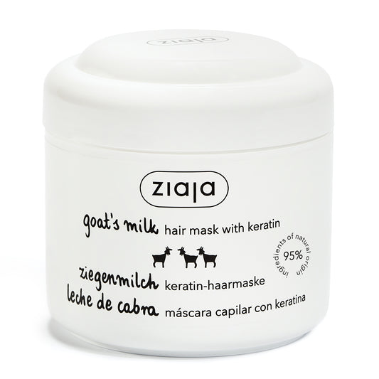 Ziaja Goat's Milk - Masca de par cu keratina, par normal/uscat, 200 ml
