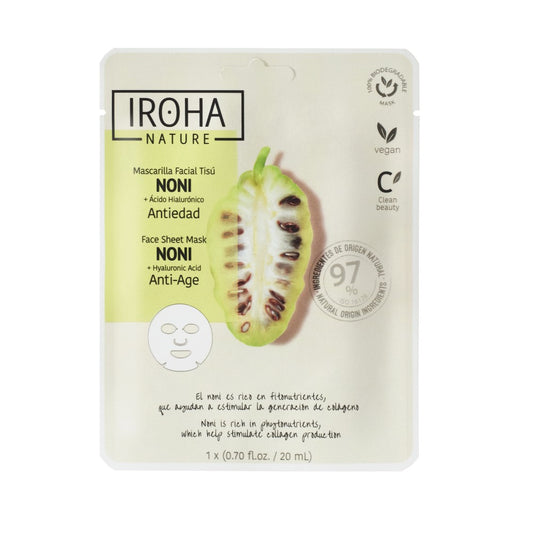 Iroha Nature Anti-Age Face Sheet Mask-Noni