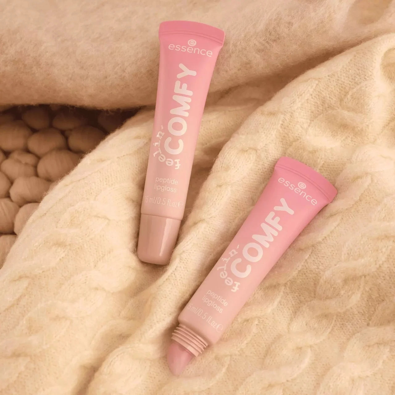 essence feelin' comfy peptide lipgloss 01
