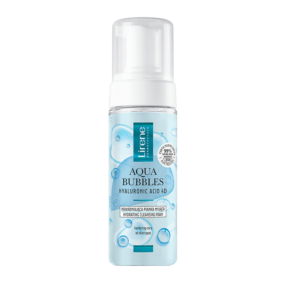 LIRENE AQUA BUBBLES - Spuma pentru curatare faciala cu acid hialuronic, 150ml