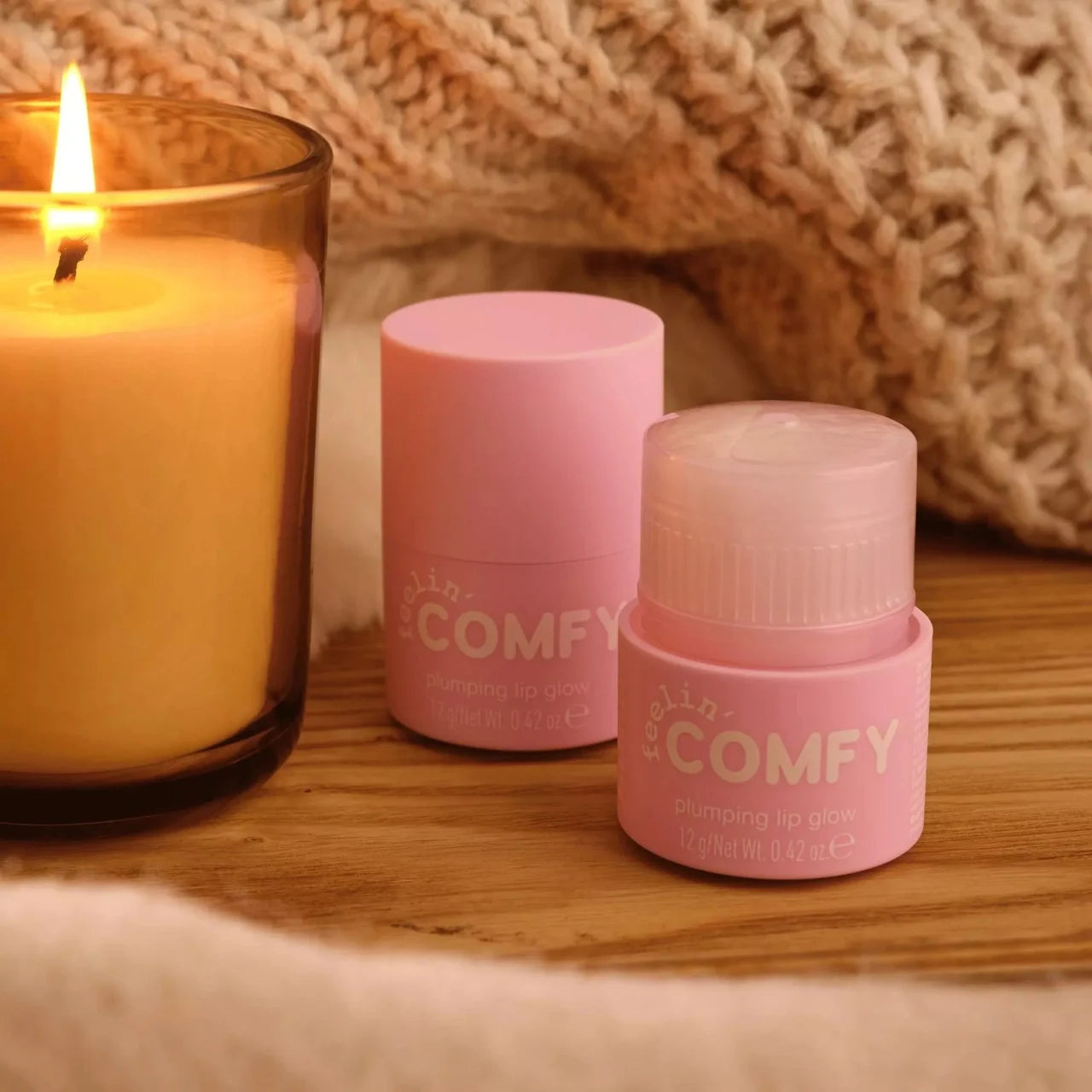 essence feelin' comfy plumping lip glow 01