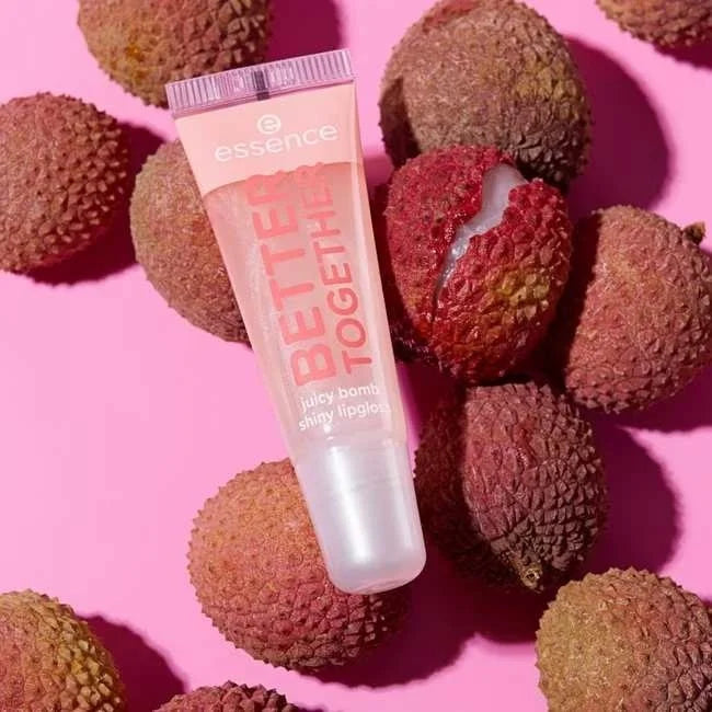essence - SAY IT WITH JUICY juicy bomb shiny lipgloss 01 BETTER TOGETHER - Lovely Litchi, 10 ml