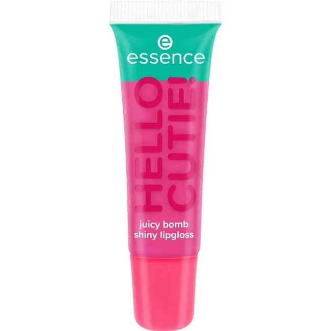 essence - SAY IT WITH JUICY juicy bomb shiny lipgloss 02 HELLO CUTIE! - Witty Watermelon, 10 ml