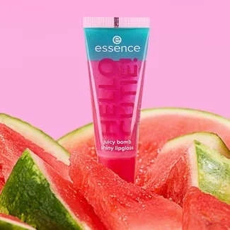 essence - SAY IT WITH JUICY juicy bomb shiny lipgloss 02 HELLO CUTIE! - Witty Watermelon, 10 ml