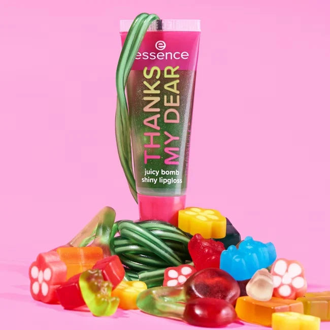 essence - SAY IT WITH JUICY juicy bomb shiny lipgloss 03 THANKS MY DEAR - Glowy Gummy, 10 ml