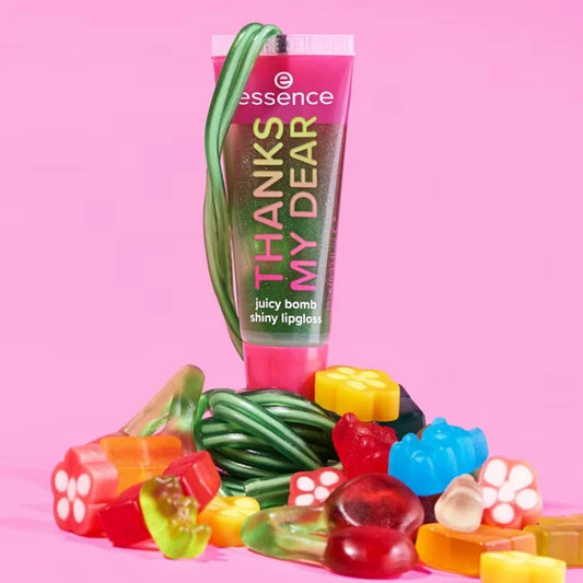 essence - SAY IT WITH JUICY juicy bomb shiny lipgloss 03 THANKS MY DEAR - Glowy Gummy, 10 ml