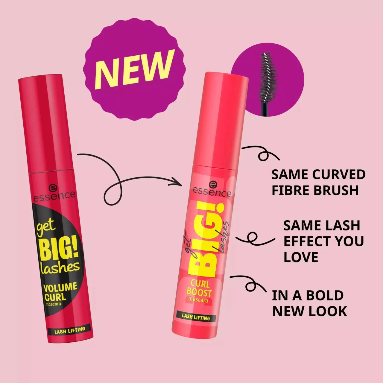 essence - Mascara Get BIG! lashes CURL BOOST