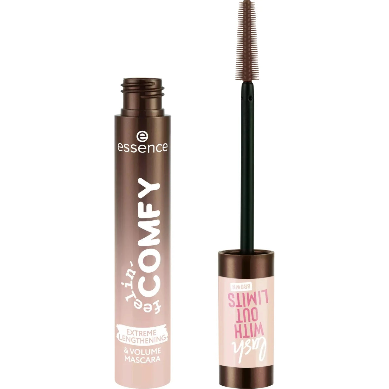 essence feelin' comfy lash WITHOUT LIMITS BROWN EXTREME LENGTHENING & VOLUME MASCARA 01