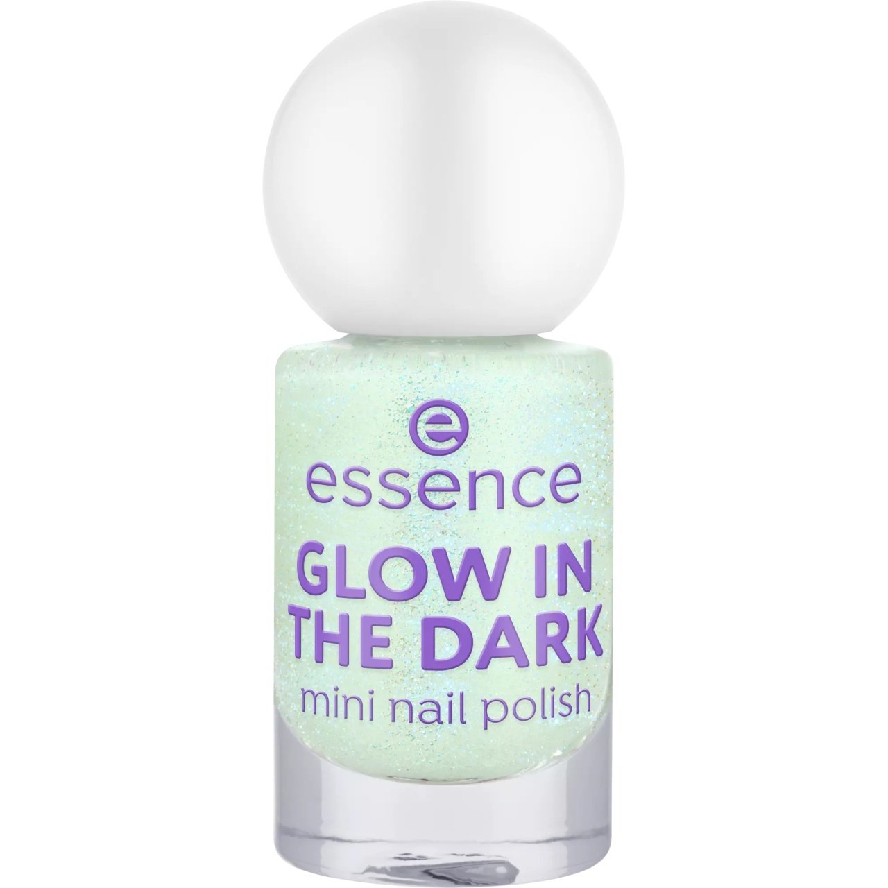 essence GLOW IN THE DARK mini nail polish 01