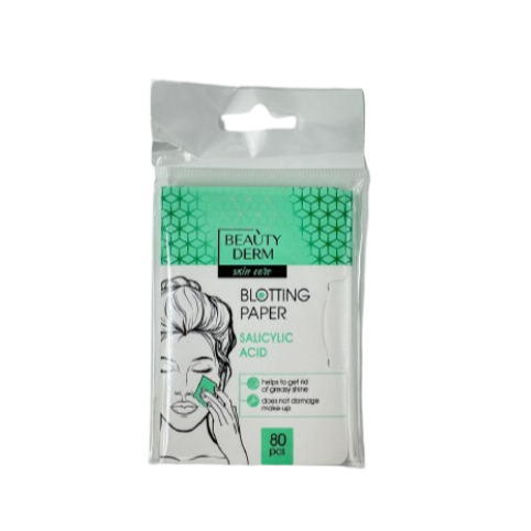 Beauty Derm Servetele/hartie Matifiata Pentru Sebum Acid Salicilic 80buc