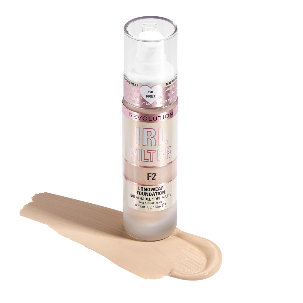 Revolution IRL Filter Longwear Foundation F2, 23 ml