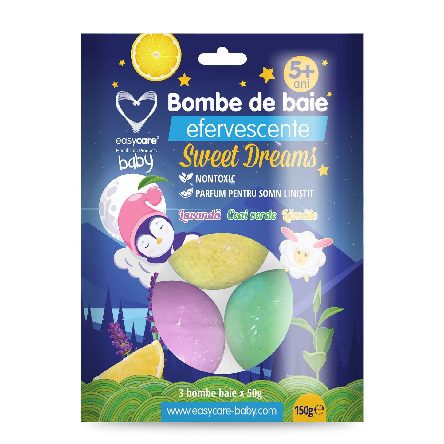 Bombe Baie Copii 3x50g Sweet Dreams