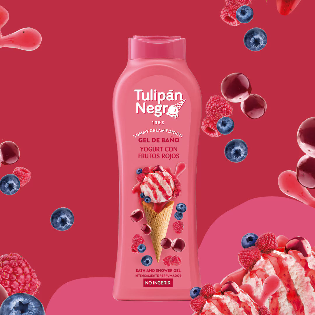 Tulipan Gel Dus 650ml Yogurt&Rojos