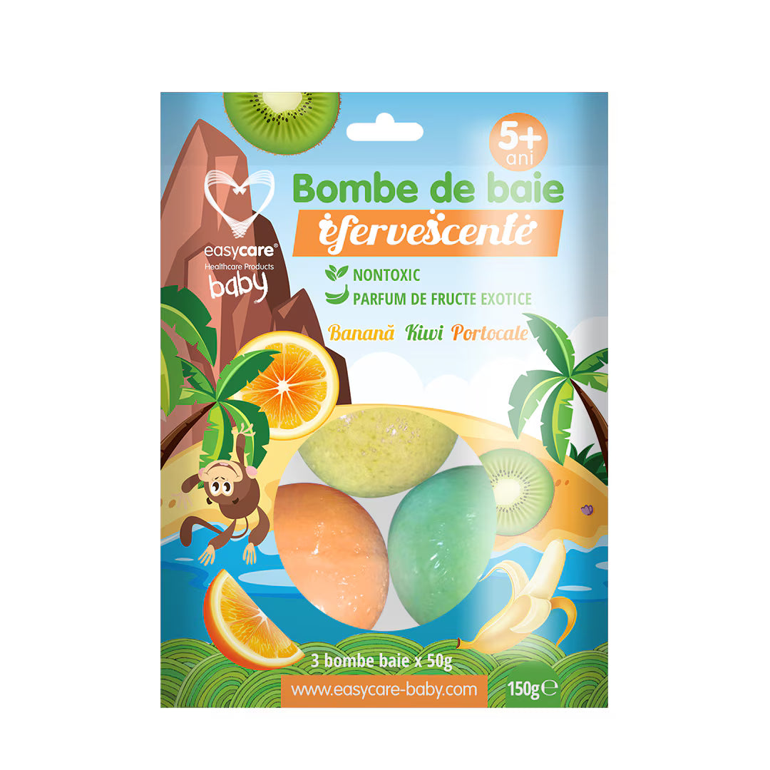 Bombe Baie Copii 3x50g Fructe Exotice