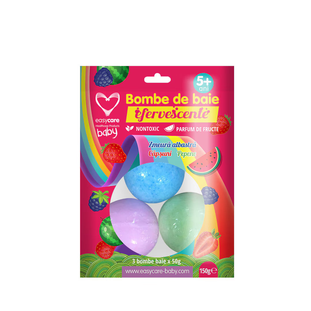 Bombe Baie Copii 3x50g Fructe
