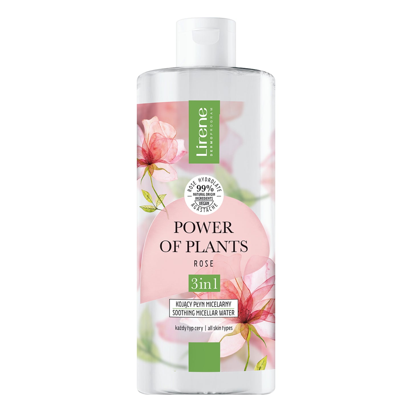 Lirene Power of Plants-Trandafir-Apa micelara cu efect calmant