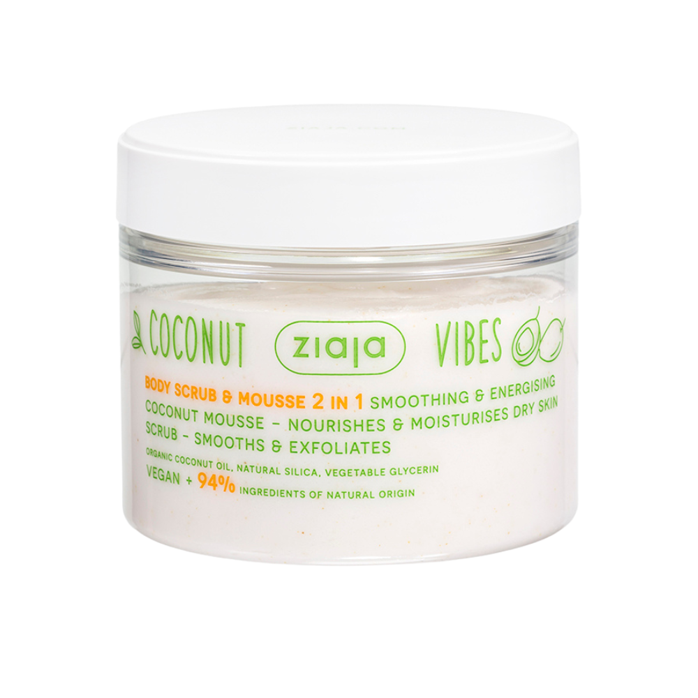 Ziaja Coconut Vibes-Scrub  mousse pentru corp 270ml