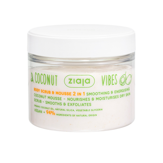 Ziaja Coconut Vibes-Scrub  mousse pentru corp 270ml