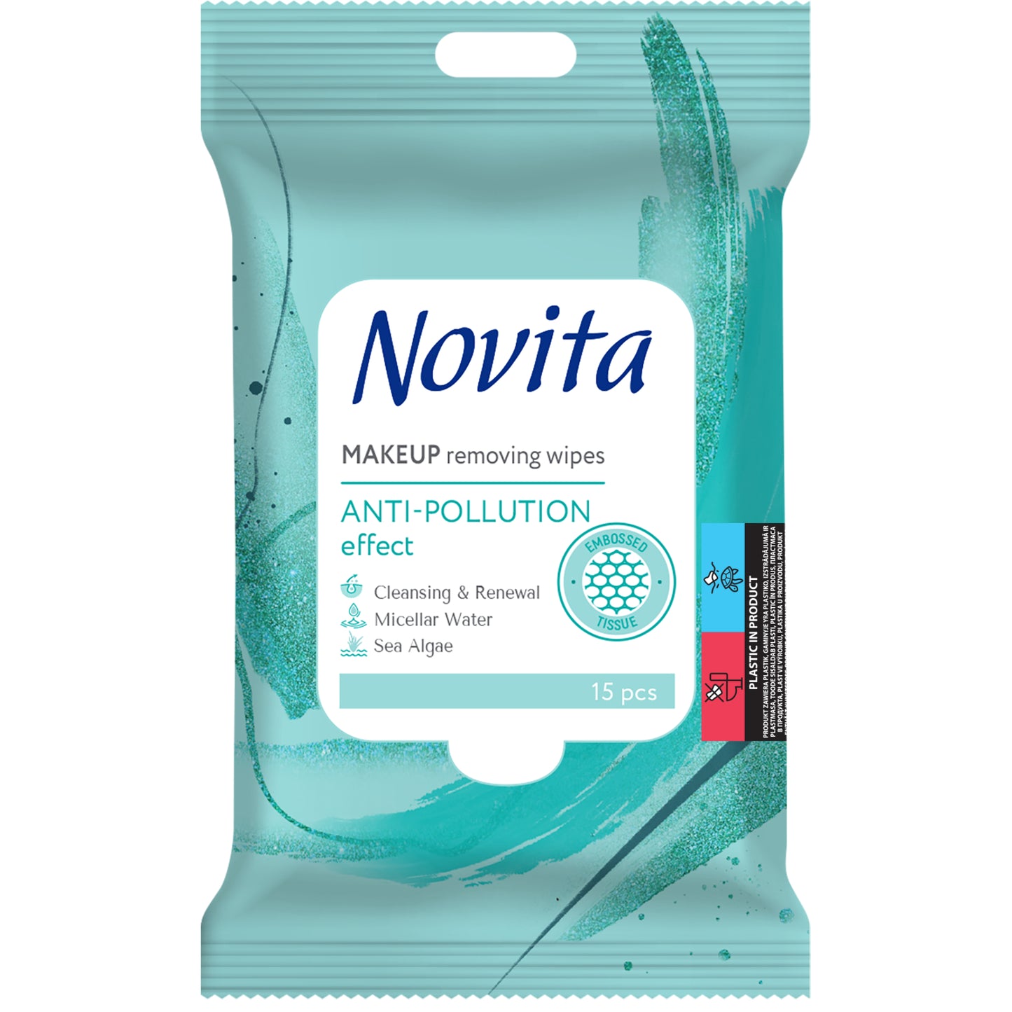 Novita servetele demachiante 15buc