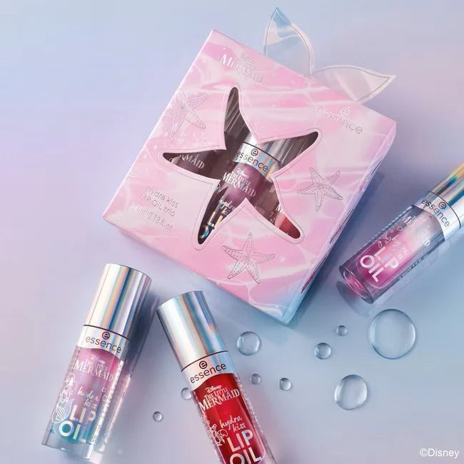 essence - Disney THE LITTLE MERMAID Hydra kiss hydra kiss LIP OIL trio