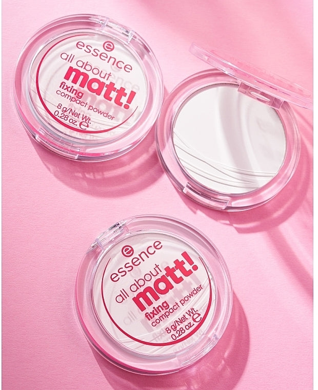 essence all about matt! fixing compact powder, 8g
